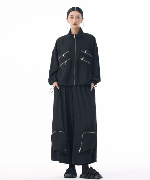 MultiPocket ZipUp Top