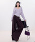 Fluid Pleat Wide Pants