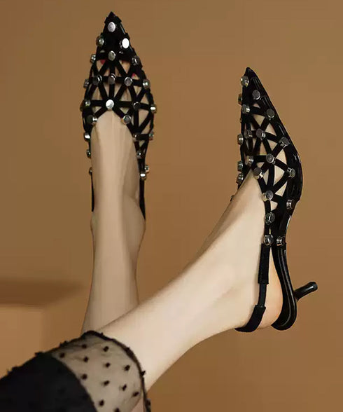 Stud Grid Sling Heel