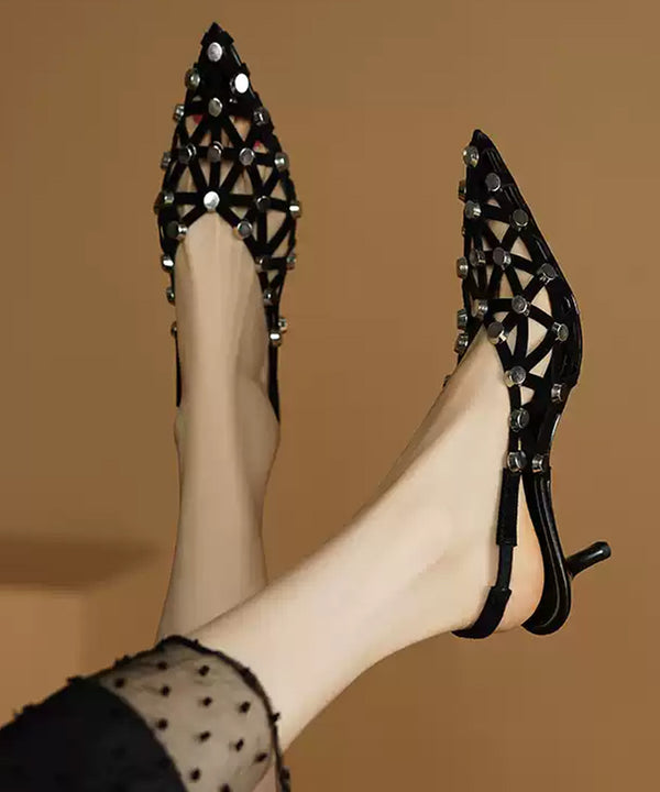 Stud Grid Sling Heel