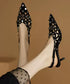 Stud Grid Sling Heel