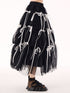 Ribbon Layered Mesh Skirt