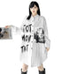 Split Print Stripe Shirt