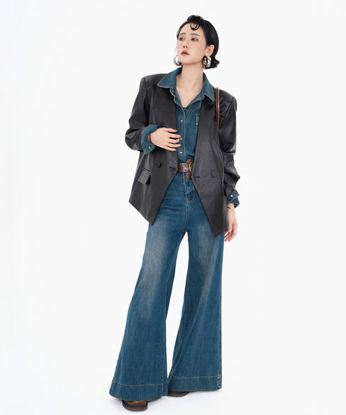 Washed Denim Pocket Shirt