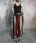 Stripe Gather Balloon Pants
