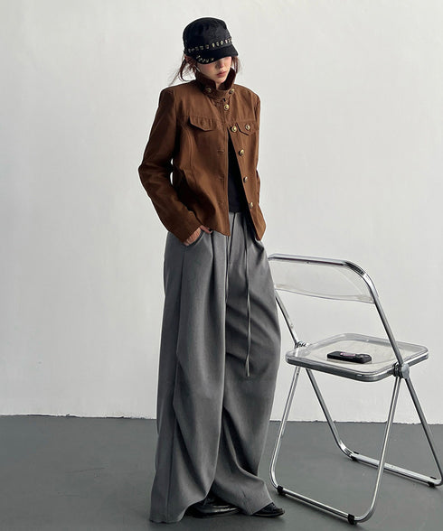 Raised Collar Jacket
