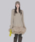 Meringue Veil Hem Dress