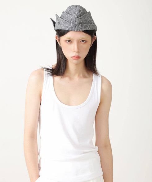 Herringbone Fold Cap