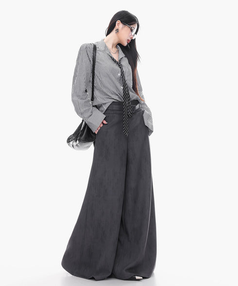 Frayed Contrast Knit Top