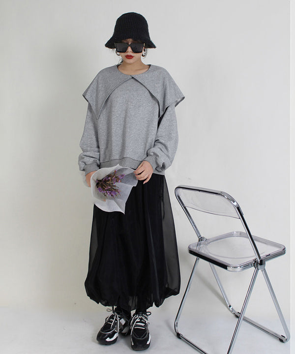 Cape Collar Sweatshirt