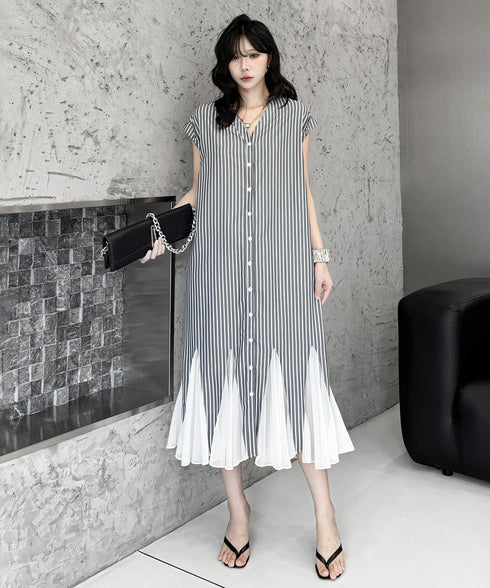 Stripe Veil Dress