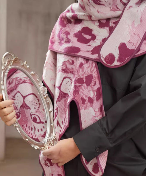 Leopard Art Knit Stole