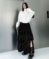 Layered Volume Maxi Skirt