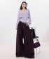 Fluid Pleat Wide Pants