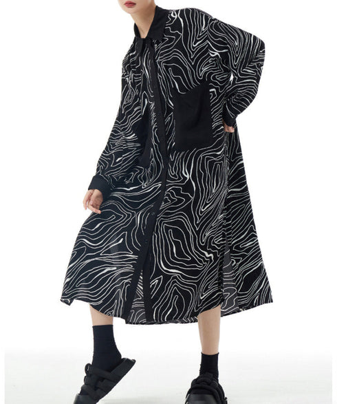 Contour Line Pocket Dress