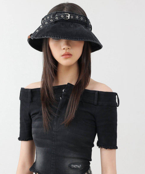 Denim Belt Visor