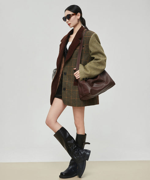 Patchwork Tailored Jacket