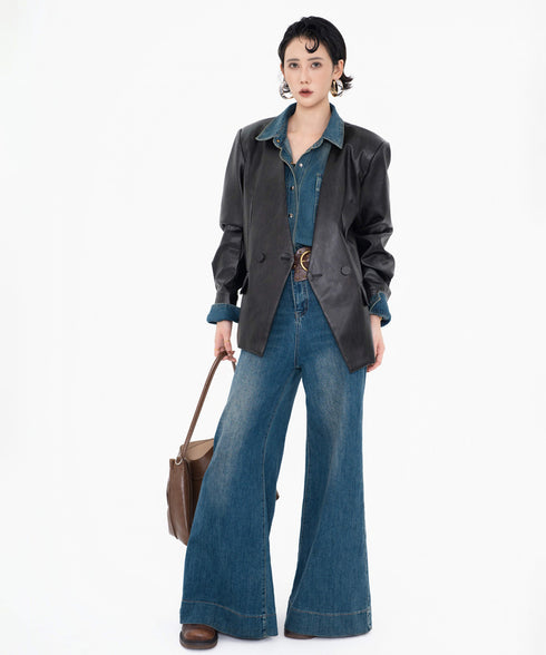 Washed Denim Pocket Shirt