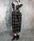 Plaid Fold Line Dress
