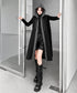 Hood Frame Long Vest
