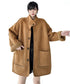Shearling Texture Oversized Coat