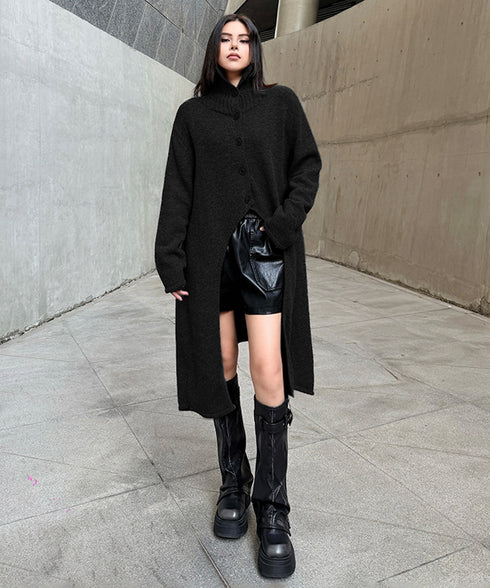 Oversized Highneck Knit Top