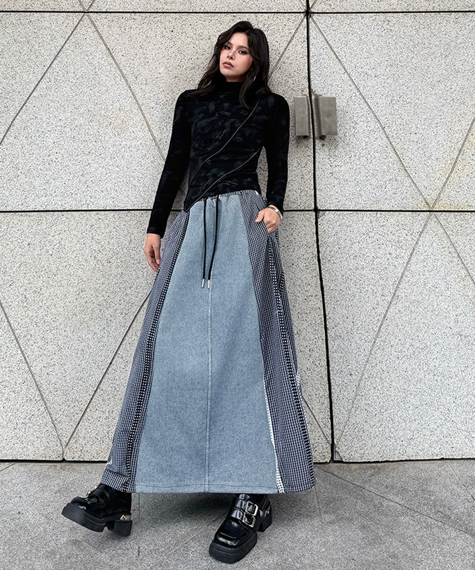 Grid Trace Skirt – LONDA