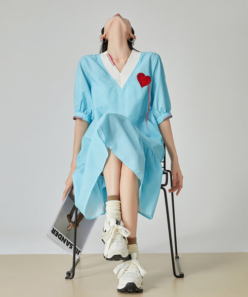 Heart Point Balloon Dress