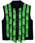 Ribbon Panel Zip Vest