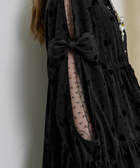 Cherry Veil Dress