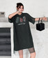 Mesh Graphic Dress