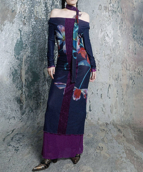 Flora Pleat Dress