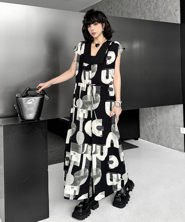 Alphabet Print Jumpsuit