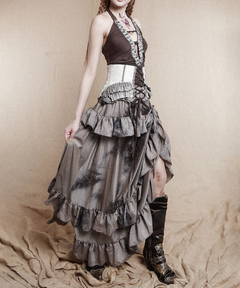 Dark Mist Ruffle Skirt
