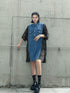 Panel Mix Denim Dress