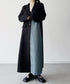 Contrast Paneled Tailored Coat