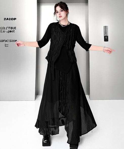 Oval Trace Vest&Skirt Co-ord