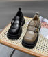 Dual Buckle Platform Loafer