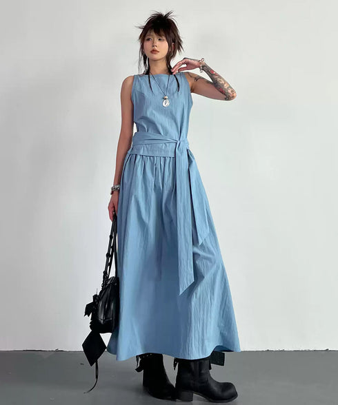 Belt Flow Dress