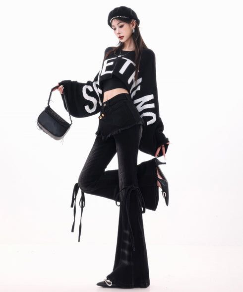 Bicolor Zip Top & Skirt Co-ord