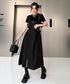 Strap Zip Volume Dress