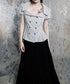 Grid Line Panel Blouse