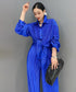 Pleat Flow Blouse&Pants Co-ord