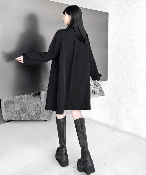 Buckle Layer Shirt Dress