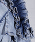 Ruelle Frill Denim Coat