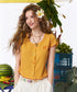 Mellow Rib Button Top