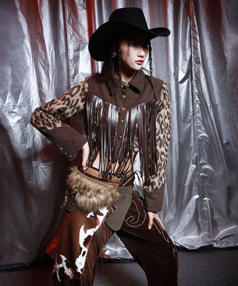 Fur Trimmed Hip Belt