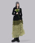 Cascade Frill Long Skirt