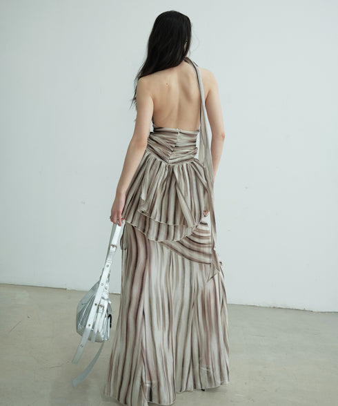 Drip Wrap Top & Layered Skirt Co-ord