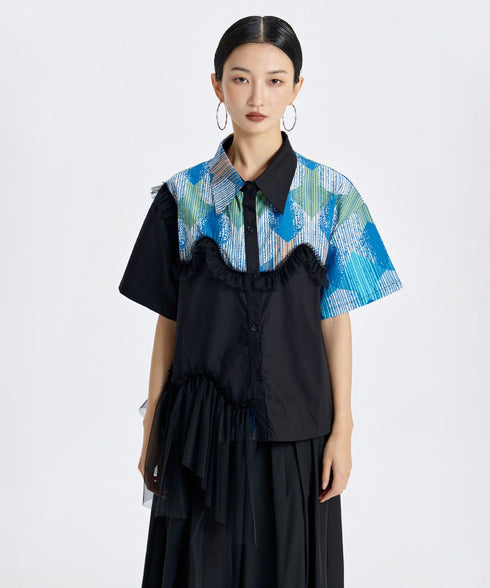 Wave Frill Blouse